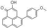 2-羟基-4-(4-甲氧基苯基)-1H-萘嵌苯-1-酮分子结构 (CAS 159853-36-8)