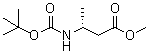 (R)-3-[[(1,1-Dimethylethoxy)carbonyl]amino]butanoic acid methyl ester molecular structure (CAS 159877-47-1)