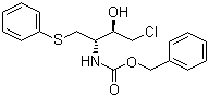Benzyl (1R,2S)-3-chloro-2-hydroxy-1-(phenylthiomethyl)propylcarbamate molecular structure (CAS 159878-02-1)