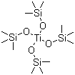 四(三甲基硅氧基)钛分子结构 (CAS 15990-66-6)