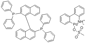 rac-BINAP Pd G4 molecular structure (CAS 1599466-90-6)