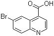 6-溴-4-喹啉羧酸分子结构 (CAS 160233-76-1)