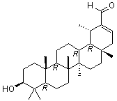 (3beta,18alpha,19alpha)-3-羟基乌苏-20-烯-30-醛分子结构 (CAS 160481-71-0)