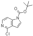 4-氯-1H-吡咯并[3,2-c]吡啶-1-羧酸叔丁酯分子结构 (CAS 1609259-26-8)