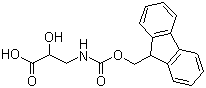 3-(Fmoc-氨基)-2-羟基丙酸分子结构 (CAS 161125-36-6)