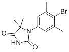 1-(4-溴-3,5-二甲基苯基)-5,5-二甲基咪唑烷-2,4-二酮分子结构 (CAS 1613373-40-2)