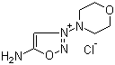 5-氨基-3-(4-吗啉基)-1,2,3-恶二唑鎓盐酸盐分子结构 (CAS 16142-27-1)