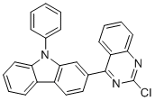 2-(2-氯喹唑啉-4-基)-9-苯基-9H-咔唑分子结构 (CAS 1616499-37-6)