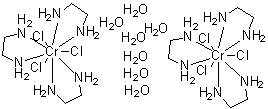 三(乙二胺)铬三氯化物水合物(2:7)分子结构 (CAS 16165-32-5)