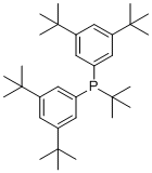 叔-丁基二(3,5-二-叔-丁基苯基)膦分子结构 (CAS 1616979-93-1)