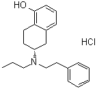 (R)-5,6,7,8-四氢-6-[(2-苯基乙基)丙基氨基]-1-萘酚盐酸盐分子结构 (CAS 161757-96-6)