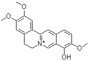 巴马亭红碱分子结构 (CAS 16176-68-4)
