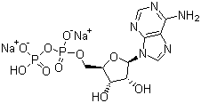 腺苷-5'-二磷酸二钠盐分子结构 (CAS 16178-48-6)
