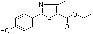 2-(4-羟基苯基)-4-甲基噻唑-5-羧酸乙酯分子结构 (CAS 161797-99-5)