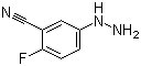 2-氟-5-肼基苯腈分子结构 (CAS 161886-21-1)