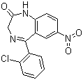 氯安定分子结构 (CAS 1622-61-3)