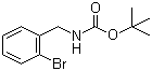 N-叔丁氧羰基-2-溴苄胺分子结构 (CAS 162356-90-3)