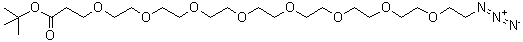 27-叠氮基-4,7,10,13,16,19,22,25-八氧杂二十七烷酸叔丁酯分子结构 (CAS 1623791-99-0)