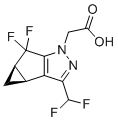 CAS # 1626337-85-6, 2-((3bS,4aR)-3-(difluoromethyl)-5,5-difluoro-3b,4,4a,5-tetrahydro-1H-cyclopropa[3,4]cyclopenta[1,2-c]pyrazol-1-yl)acetic acid, 2-[(2S,4R)-9-(difluoromethyl)-5,5-difluoro-7,8-diazatricyclo[4.3.0.02,4]nona-1(6),8-dien-7-yl]acetic acid