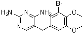 5-[(3-Bromo-4,5-dimethoxyphenyl)methyl]-2,4-pyrimidinediamine molecular structure (CAS 16285-82-8)