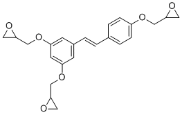 三-O-三缩水甘油基白藜芦醇分子结构 (CAS 1628749-20-1)