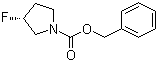 N-Cbz-3(R)-fluoropyrrolidine molecular structure (CAS 163457-21-4)