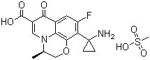 甲磺酸帕珠沙星分子结构 (CAS 163680-77-1)