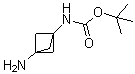 N-(3-氨基双环[1.1.1]戊烷-1-基)氨基甲酸叔丁酯分子结构 (CAS 1638767-25-5)