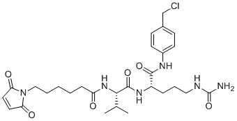 Mc-Val-Cit-PAB-Cl分子结构 (CAS 1639351-92-0)
