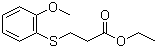 3-[(2-甲氧基苯基)硫基]丙酸乙酯分子结构 (CAS 164979-75-3)