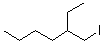 3-(碘甲基)庚烷分子结构 (CAS 1653-16-3)