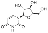 1-beta-D-呋喃木糖基尿嘧啶分子结构 (CAS 16535-78-7)