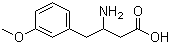 3-氨基-4-(3-甲氧基苯基)丁酸分子结构 (CAS 166194-73-6)