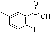 2-Fluoro-5-methylphenylboronic acid molecular structure (CAS 166328-16-1)