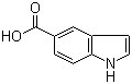吲哚-5-羧酸分子结构 (CAS 1670-81-1)