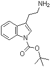 3-(2-氨基乙基)-1H-吲哚-1-羧酸叔丁酯分子结构 (CAS 167015-84-1)