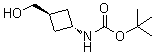 tert-Butyl (trans-3-hydroxymethylcyclobutyl)carbamate molecular structure (CAS 167081-37-0)