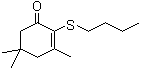 2-(丁硫基)-3,5,5-三甲基-2-环己烯-1-酮分子结构 (CAS 167161-92-4)