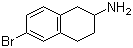 6-溴-1,2,3,4-四氢萘-2-胺分子结构 (CAS 167355-41-1)