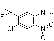 4-氯-2-硝基-5-(三氟甲基)苯胺分子结构 (CAS 167415-22-7)