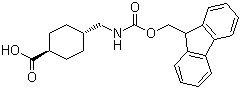 trans-4-(Fmoc-aminomethyl)cyclohexanecarboxylic acid molecular structure (CAS 167690-53-1)