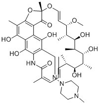 25-脱乙酰基利福平分子结构 (CAS 16783-99-6)