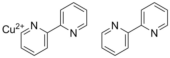 双(2,2'-联吡啶)铜分子结构 (CAS 16787-11-4)