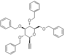 3,7-脱水-1,2-二脱氧-4,5,6,8-四-O-(苯基甲基)-D-甘油型-D-古洛-辛-1-炔糖醇分子结构 (CAS 168253-07-4)