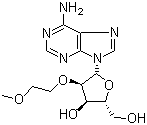 2'-O-(2-甲氧乙基)腺苷分子结构 (CAS 168427-74-5)