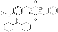 N-苄氧羰基-O-叔丁基-L-酪氨酸二环己胺盐分子结构 (CAS 16879-90-6)