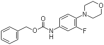 (3-Fluoro-4-morpholin-4-ylphenyl)carbamic acid benzyl ester molecular structure (CAS 168828-81-7)