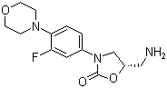 (S)-5-(氨基甲基)-3-(3-氟-4-吗啉基苯基)-2-噁唑烷酮分子结构 (CAS 168828-90-8)