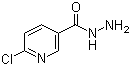 6-氯吡啶-3-甲酰肼分子结构 (CAS 168893-66-1)