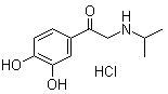 异丙基肾上腺酮盐酸盐分子结构 (CAS 16899-81-3)